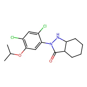 2-(2,4-Dichloro-5-propan-2-yloxyphenyl)-3a,4,5,6,7,7a-hexahydro-1H-indazol-3-one structure