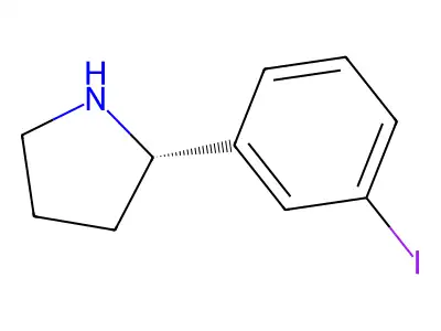 2-(3-Iodophenyl)pyrrolidine structure