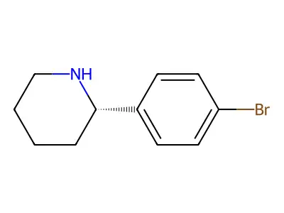2-(4-Bromophenyl)piperidine structure
