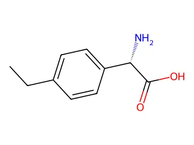 2-amino-2-(4-ethylphenyl)acetic Acid structure