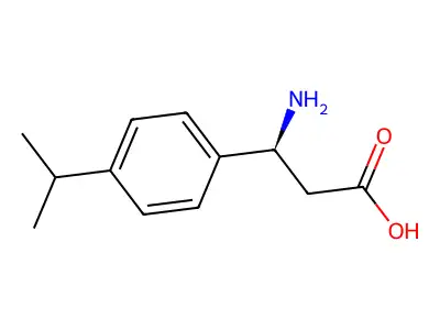 beta-Amino-4-(1-methylethyl)benzenepropanoic acid structure