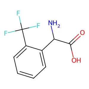 (R)-2-amino-2-(2-(trifluoromethyl)phenyl)acetic acid hydrochloride structure