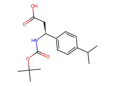 3-((tert-Butoxycarbonyl)amino)-3-(4-isopropylphenyl)propanoic acid structure