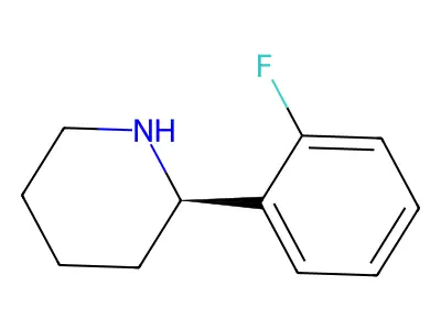 2-(2-Fluorophenyl)piperidine structure