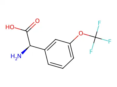 3-(Trifluoromethoxy)-DL-phenylglycine structure