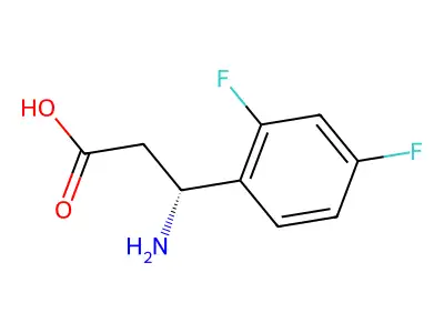 3-Amino-3-(2,4-difluorophenyl)propanoic acid structure