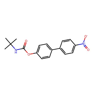 (4-(4-Nitrophenyl)phenyl) N-tert-butylcarbamate structure