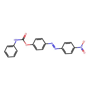 (4-(4-nitrophenyl)diazenylphenyl) N-phenylcarbamate structure