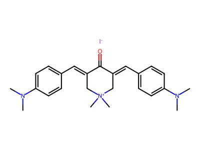 (3E,5E)-3,5-bis[[4-(dimethylamino)phenyl]methylidene]-1,1-di structure