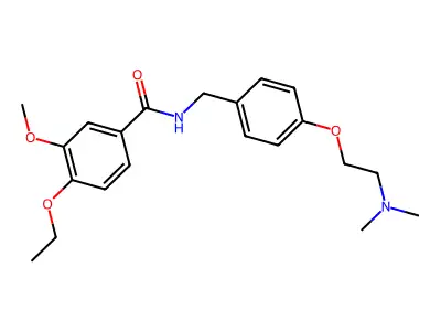 Benzamide, N-((4-(2-(dimethylamino)ethoxy)phenyl)methyl)-4-ethoxy-3-methoxy- structure