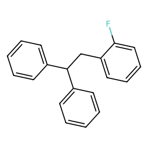 Ethane, 1,1-diphenyl-2-(o-fluorophenyl)- structure