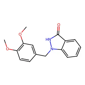1H-Indazol-3-ol, 1-veratryl- structure