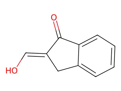 (2E)-2-(hydroxymethylidene)-3H-inden-1-one structure