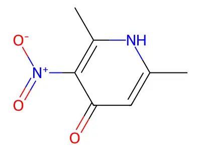 2,6-Dimethyl-3-nitropyridin-4-ol structure