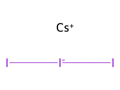 三碘化铯 structure