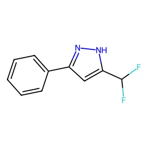 5-(difluoromethyl)-3-phenyl-1H-pyrazole structure