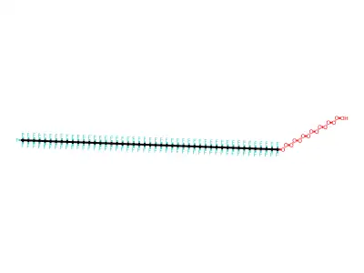 Perfluoro(pentadecaoxypropylene)oxyethylene structure