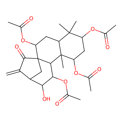 1,3,11-Tris(acetyloxy)-12-hydroxy-15-oxokaur-16-en-7-yl acetate structure