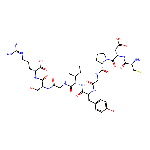 Cys-Asp-Pro-Gly-Tyr-Ile-Gly-Ser-Arg structure