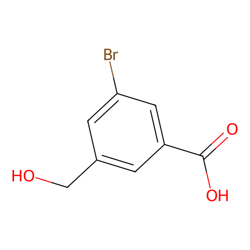 3-Bromo-5-(hydroxymethyl)benzoic acid structure