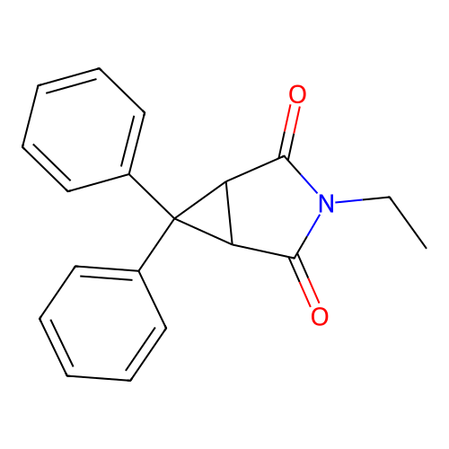 3-Ethyl-6,6-diphenyl-3-azabicyclo[3.1.0]hexane-2,4-dione structure