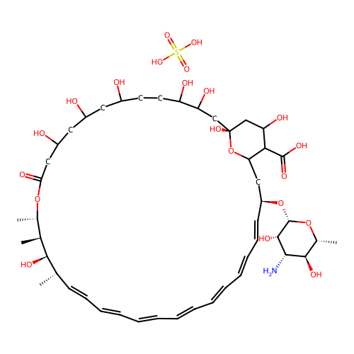 Sulfated amphotericin B structure