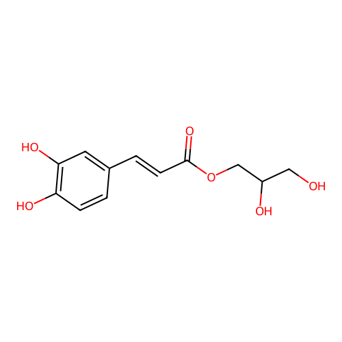 1-Caffeoylglycerol structure