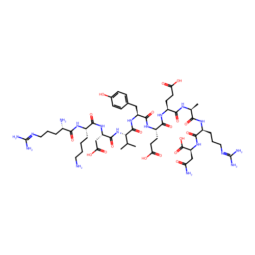 Arg-Lys-Asp-Val-Tyr-Glu-Glu-Ala-Glu-Asn structure