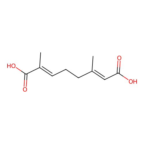 2,6-Dimethyl-2,6-octadiene-1,8-dioic acid structure