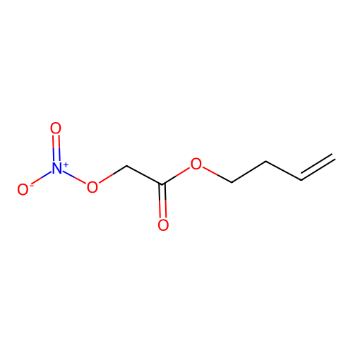 But-3-enyl 2-nitrooxyacetate structure
