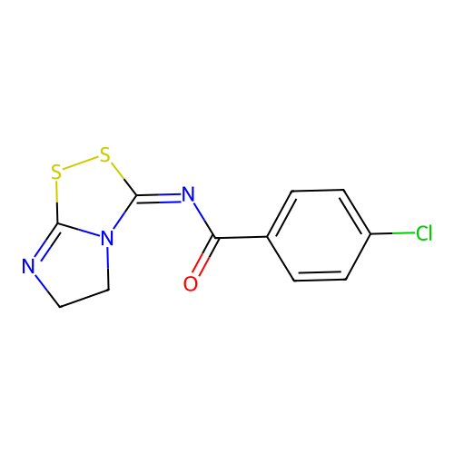 3-(4-Chlorobenzoylimino)-5,6-dihydro-3h-imidazo[2,1-c]-1,2,4-dithiazole structure