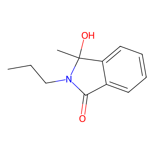3-Hydroxy-3-methyl-2-propylisoindol-1-one structure