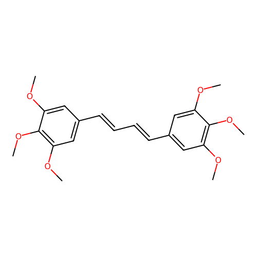 1,1'-(1,3-Butadiene-1,4-diyl)bis(3,4,5-trimethoxybenzene) structure