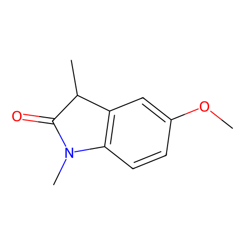 5-Methoxy-1,3-dimethyl-2-indolinone structure
