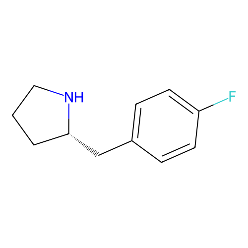(2S)-2-[(4-fluorophenyl)methyl]pyrrolidine structure