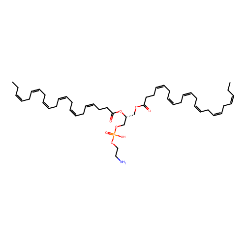 1,2-Didocosahexaenoyl-sn-glycero-3-phosphoethanolamine structure