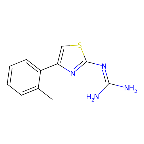 1-(4-(o-Tolyl)thiazol-2-yl)guanidine structure