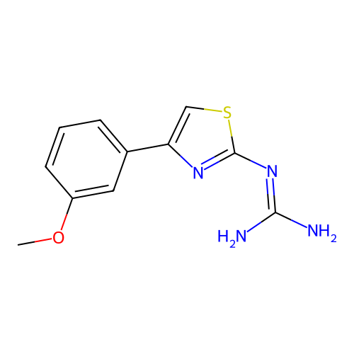 1-(4-(3-Methoxyphenyl)thiazol-2-yl)guanidine structure