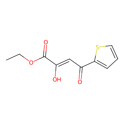 ethyl (2Z)-2-hydroxy-4-oxo-4-(thiophen-2-yl)but-2-enoate structure