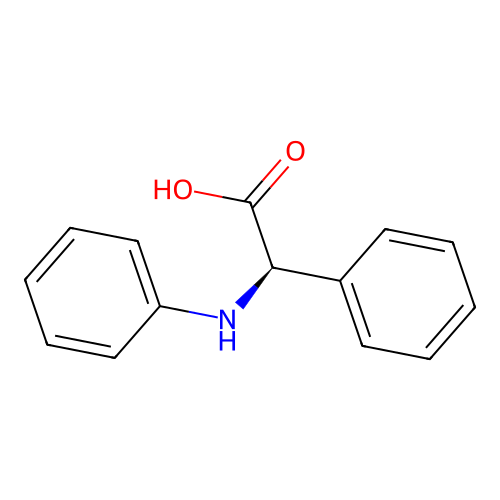 (2R)-2-phenyl-2-(phenylamino)acetic acid structure