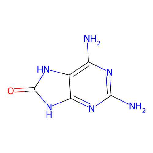 2,6-Diamino-7,9-dihydro-8H-purin-8-one structure