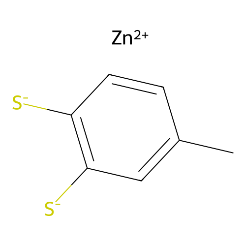 Zinc dithiol structure