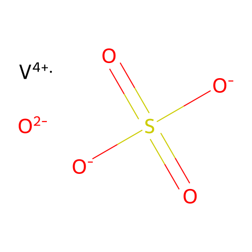 Vanadium(IV) oxide sulphate structure