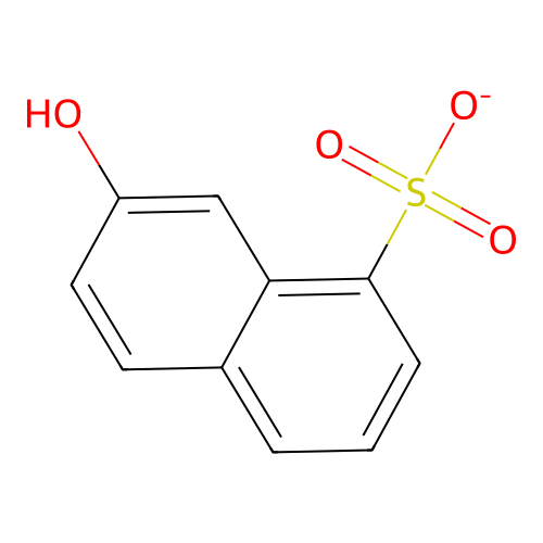 7-Hydroxynaphthalene-1-sulfonate structure