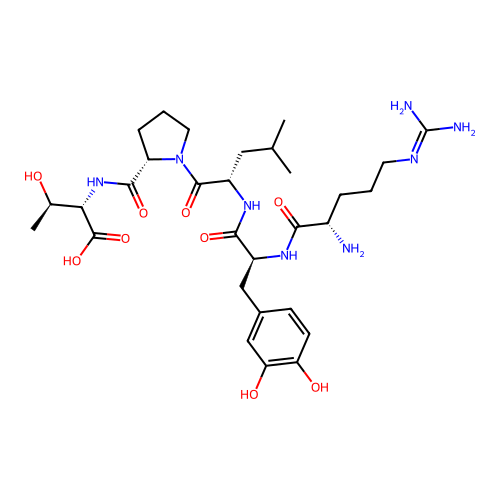 H-Arg-Tyr(3-OH)-Leu-Pro-Thr-OH structure