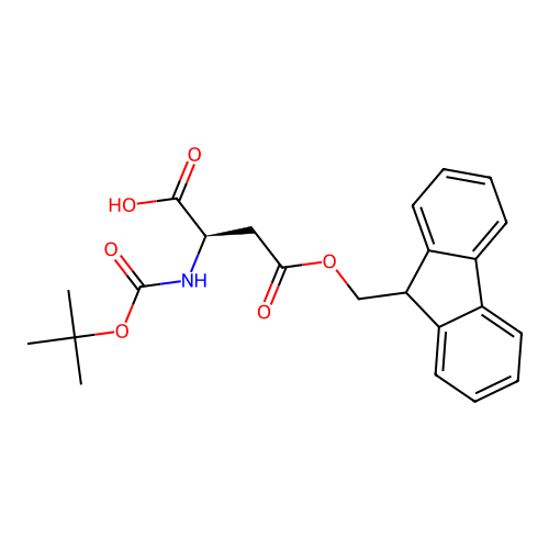 Boc-D-Asp(Ofm)-OH structure
