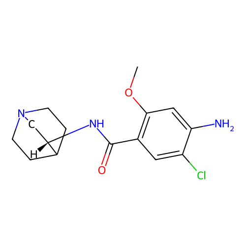 Zacopride, (R)- structure