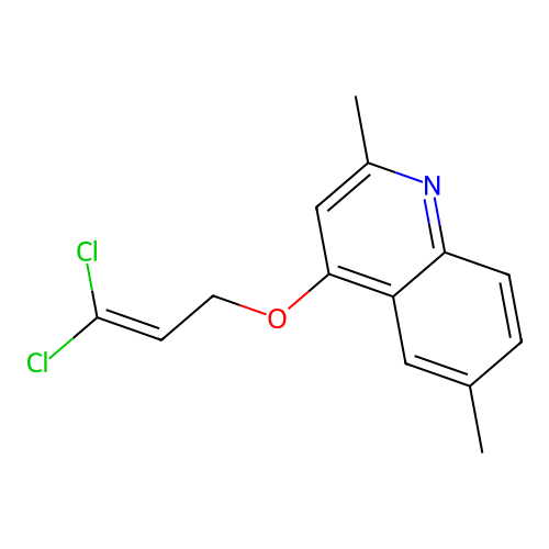 4-[(3,3-Dichloro-2-propenyl)oxy]-2,6-dimethylquinoline structure