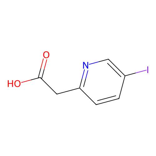 2-(5-iodopyridin-2-yl)acetic Acid structure