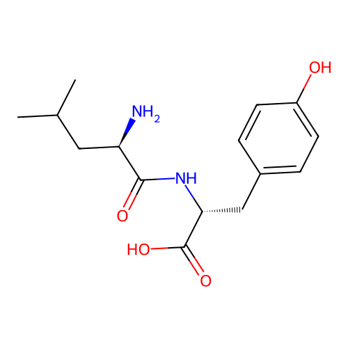 D-Leucyl-D-tyrosine structure